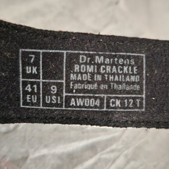 New Dr Martens Romi Crackle White and Black Bow Leather Sandals size 9 Shoes - Picture 8 of 8